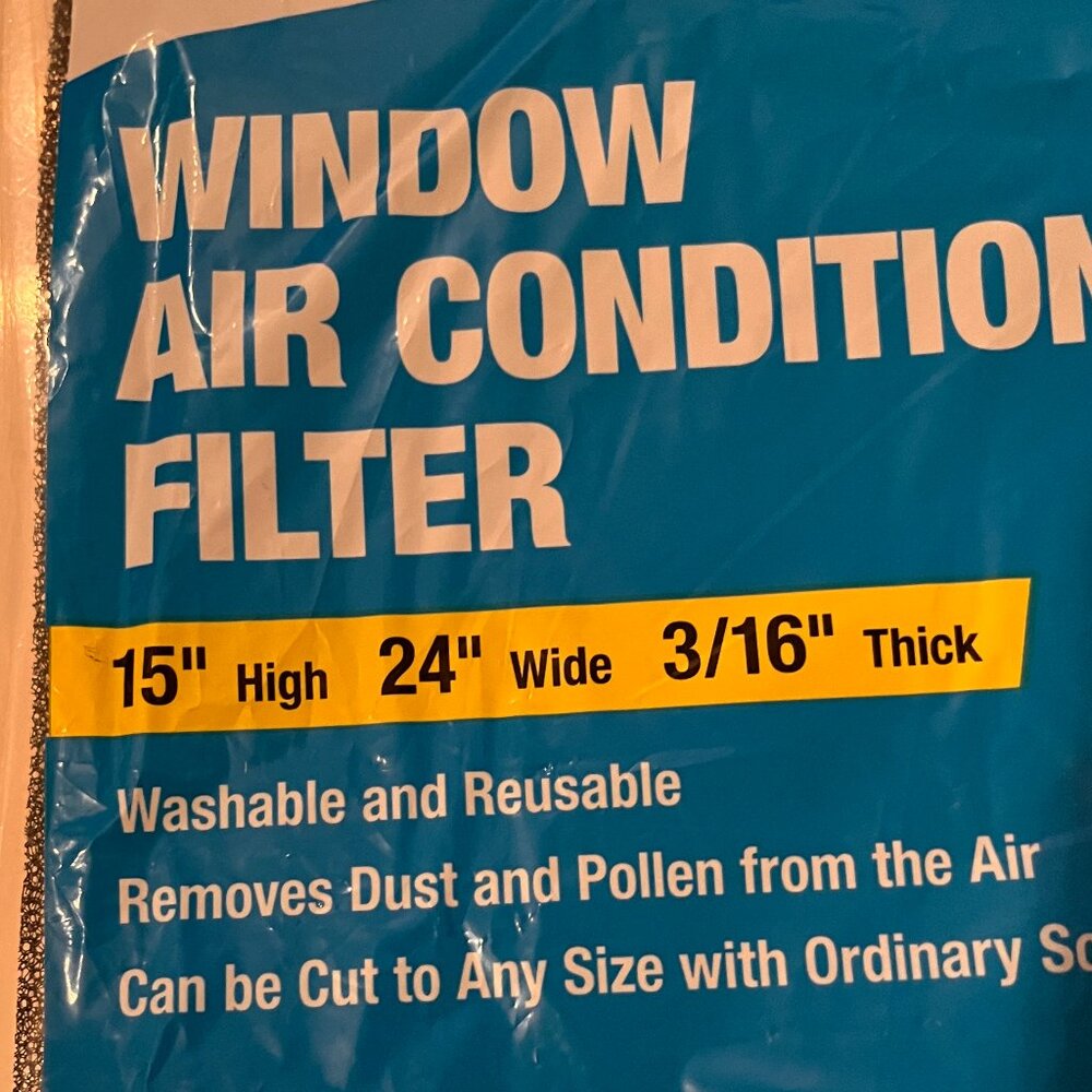 Window Air Conditioner Filter (new) / 15" High 24" wide 3/16" thick Frost King